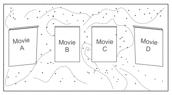 A visually selectable menu according to one embodiment.